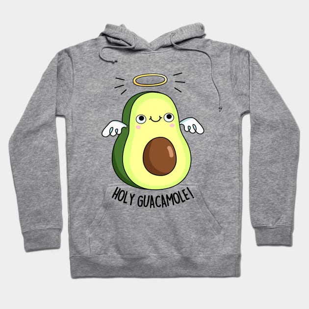 Holy Guacamole Cute Avocado Pun Hoodie by punnybone